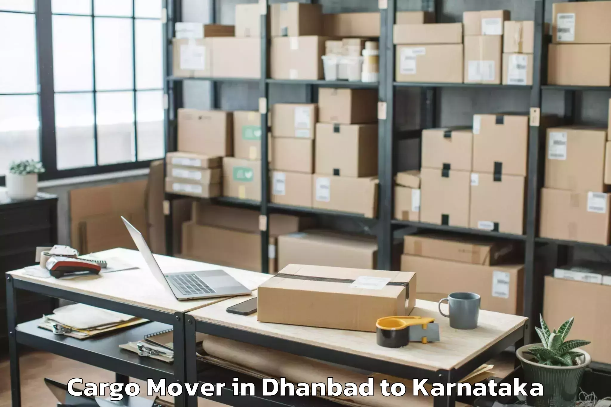 Professional Dhanbad to Hagaribommanahalli Cargo Mover